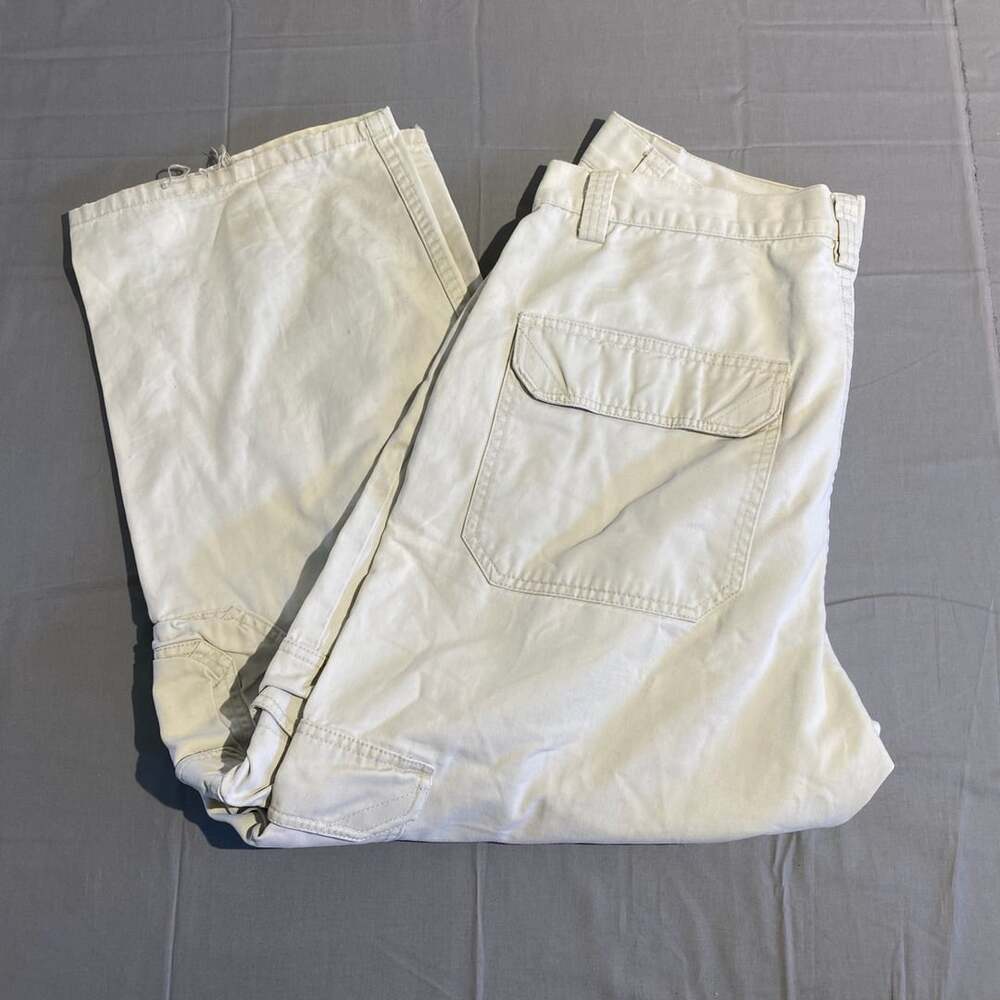 Levis SilverTab Khakis Cargo Pants Size 36x30 Beige Cotton Y2K